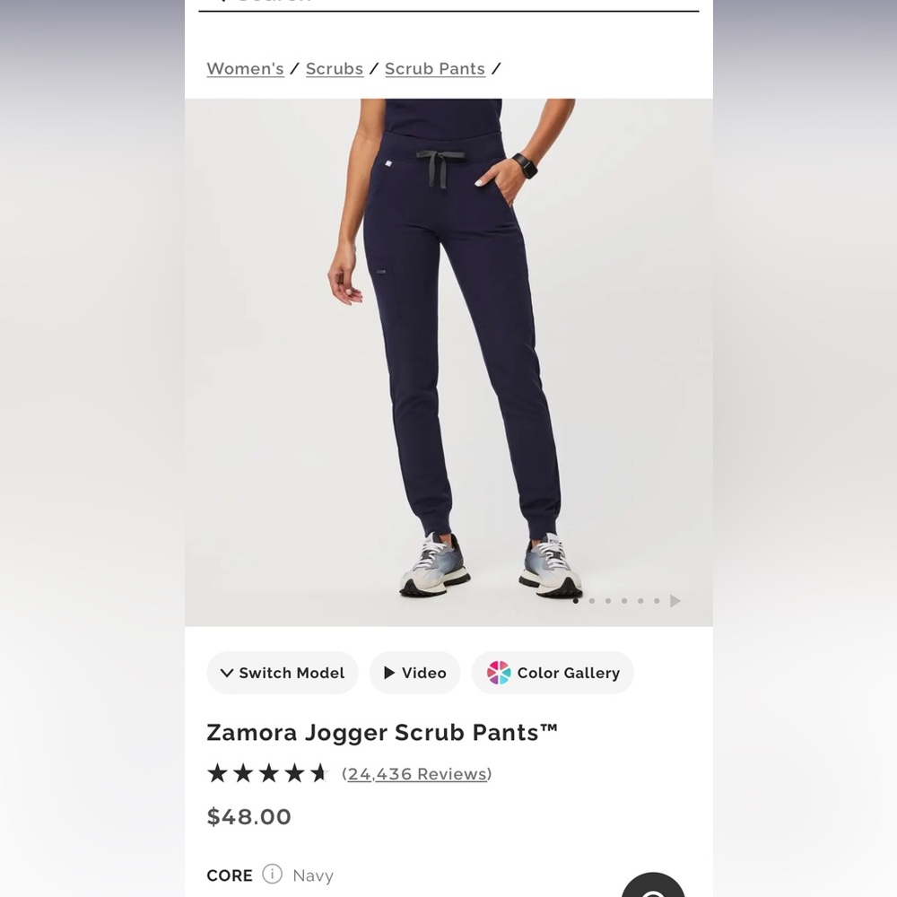 Figs Zamora jogger scrubs sz XLP